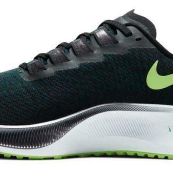 NEW NIKE Air Zoom Pegasus 37 Black Green Eggplant trim 9.5 US 41 EUR - Picture 9 of 10